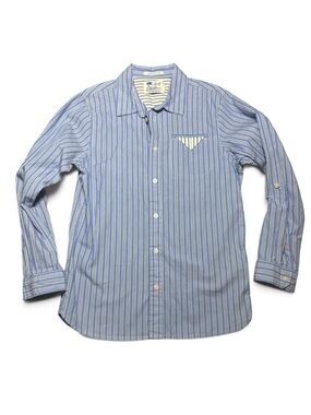 Scotch & Soda Scotch Shrunk Boys Aloha Attitude Striped Button Down 10/140